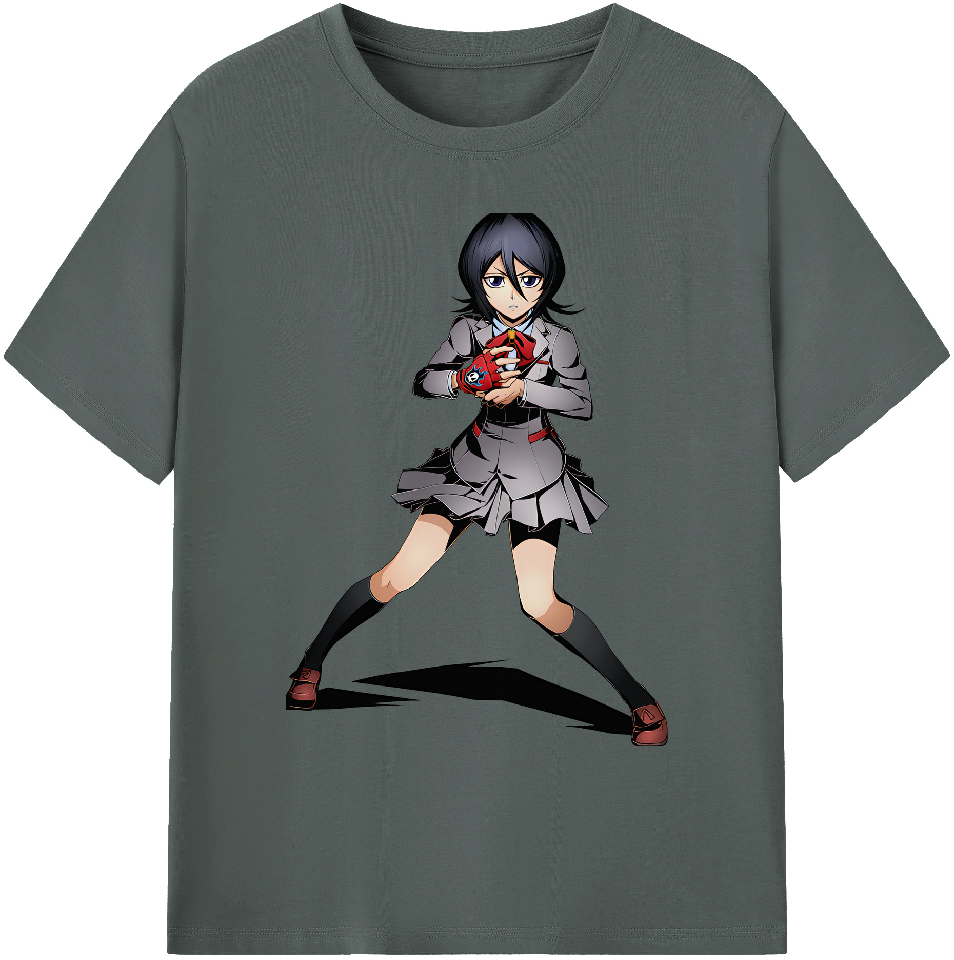（画像用） ブリーチ 朽木ルキア BLEACH Kuchiki Rukia 綿100％ メンズ半袖Tシャツ｜肌触りやわらか＆通気性